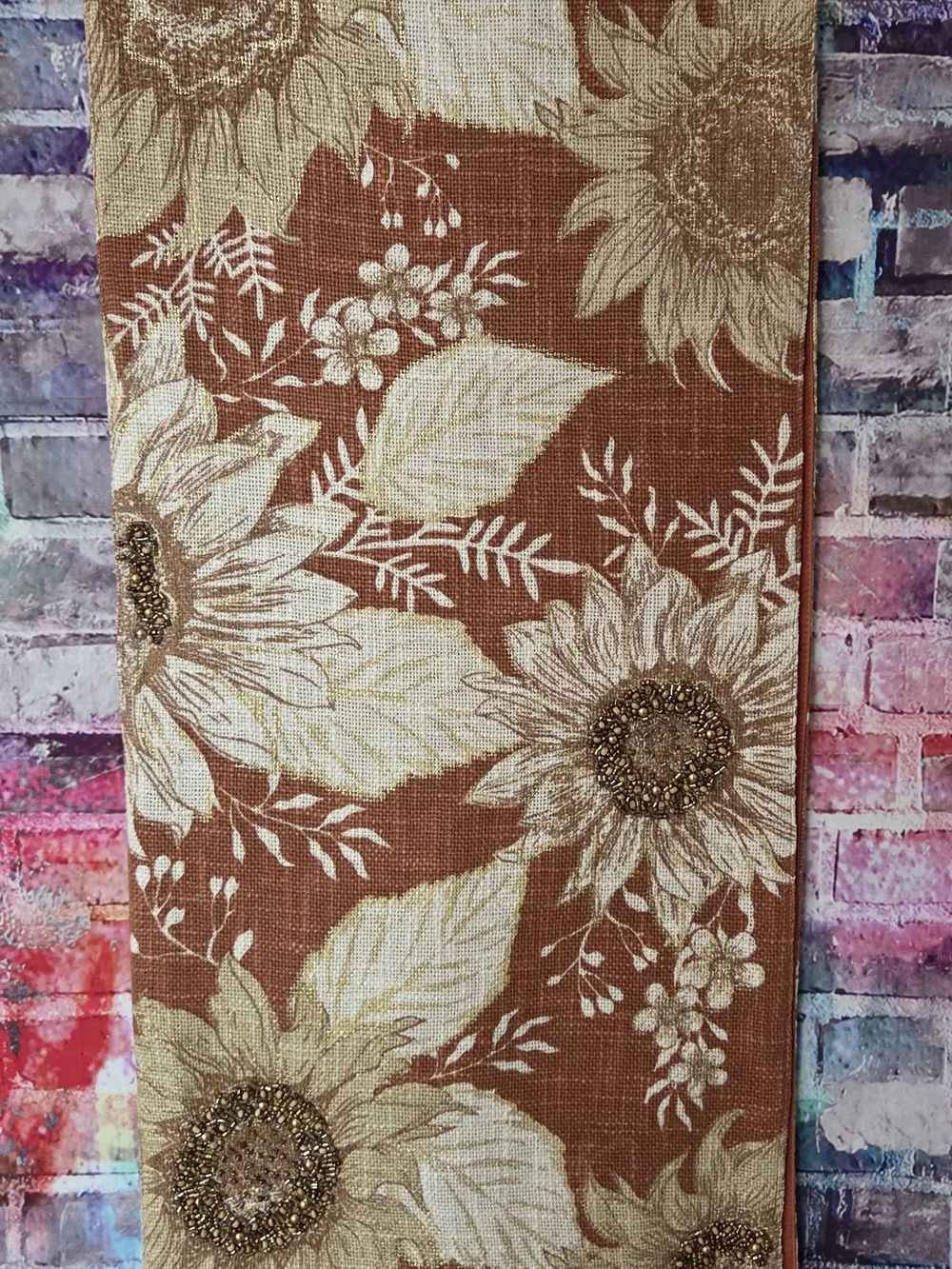 Mireille Designs Handmade Sunflower Table Runner